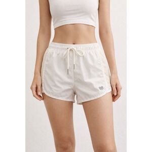Forever 21 White Mesh Trim Athletic Running Shorts Women's Size S NWT
